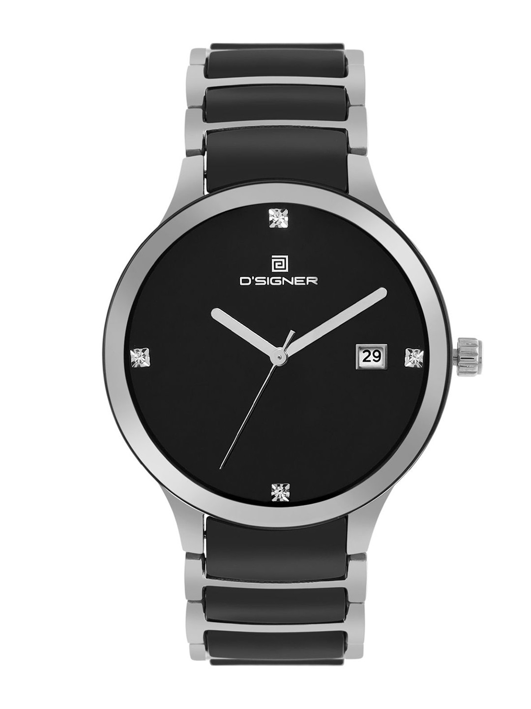 D'SIGNER  Men Brass Printed Dial & Bracelet Style Straps Analogue Watch 746BCRM.3G