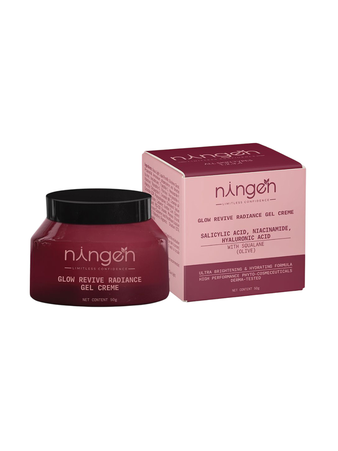 Ningen Glow Revive Radiance Gel Creme Infused with Squalane - 50 g