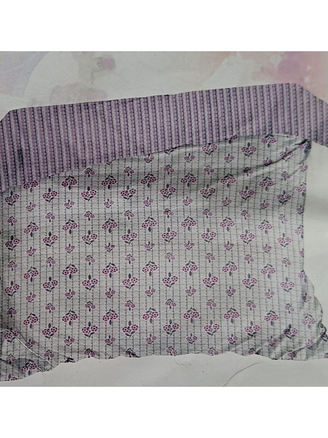Signature Purple & White Mild Winter Cotton 210 GSM Double Bed Dohar