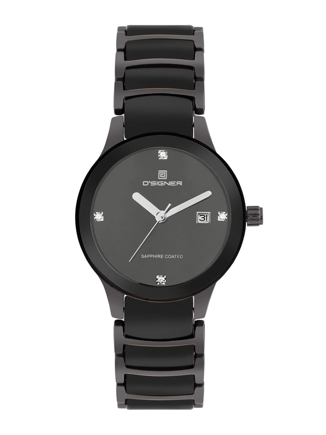 D'SIGNER  Women Round Printed Dial Bracelet Style Straps Quartz Analogue Watch 746GNBCRM.8L