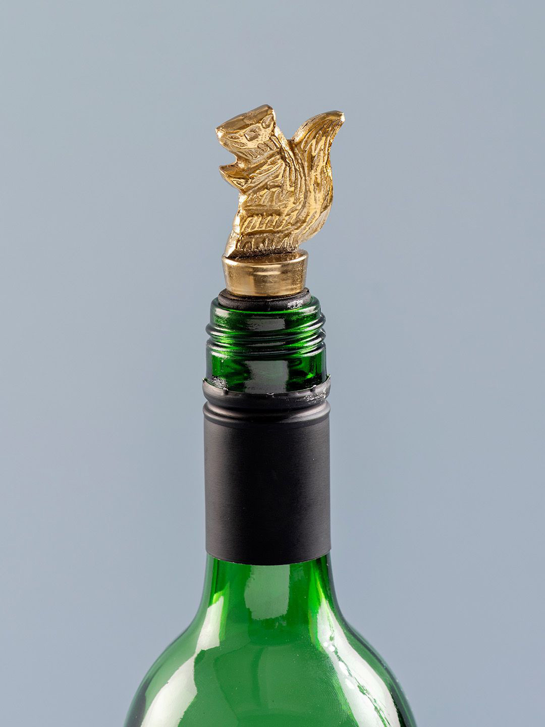 Nestroots Yellow Squirrel Cocktail Mocktail Bottle Stopper