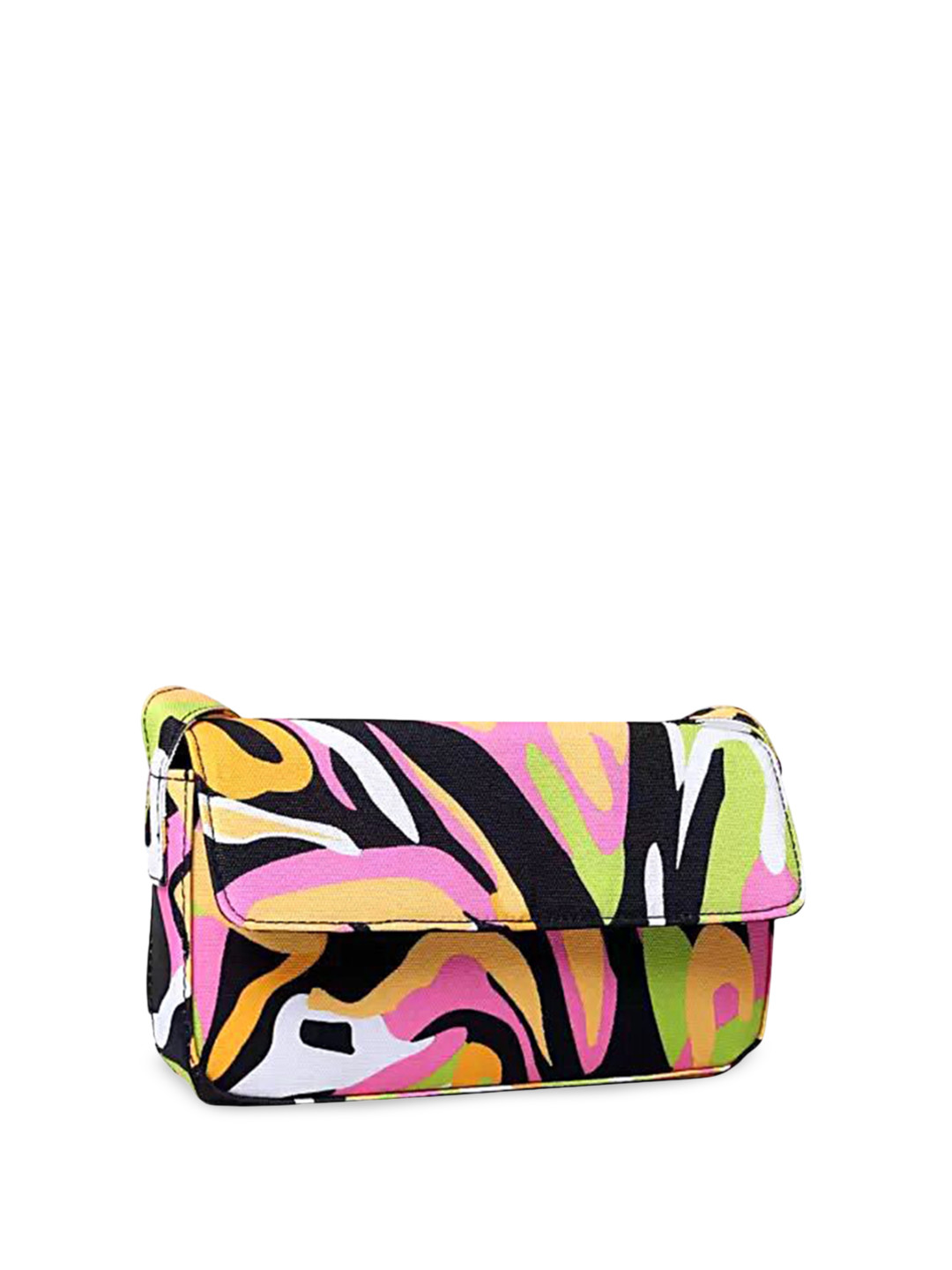Lychee bags Printed Structured Shoulder Bag with Fringed