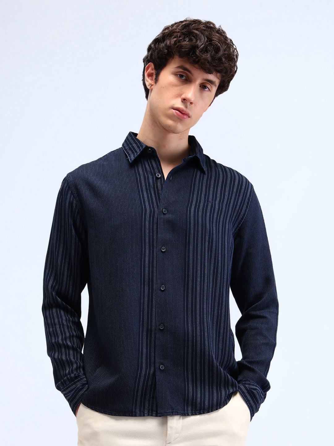 Flying Machine Men Classic Opaque Striped Casual Shirt