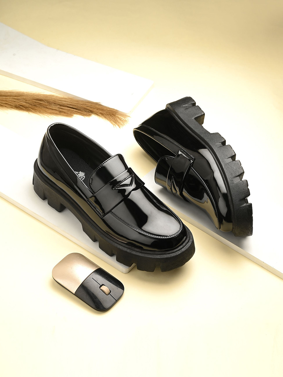 Leo's Fitness Shoes Men Antibacterial Horsebit Loafers