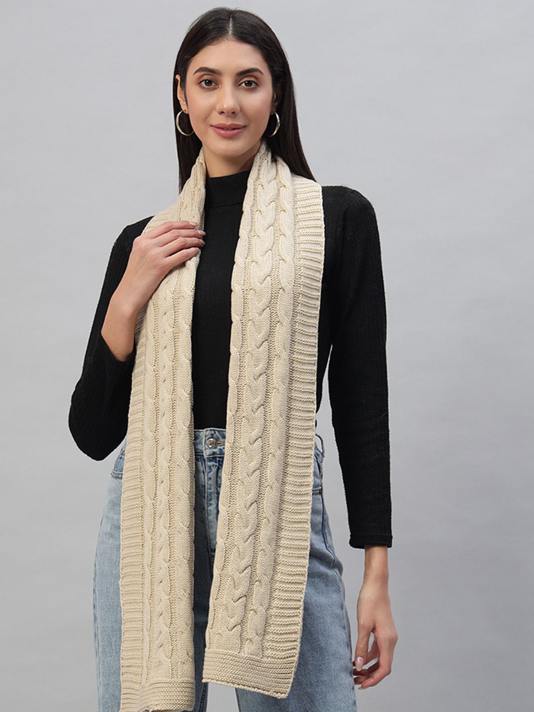 HANDICRAFT PALACE Women Self Design Reversible Scarf