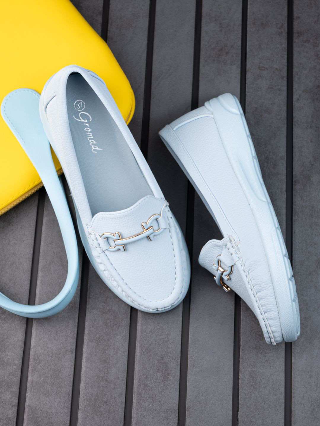 BRISKERS Women Gromad Lofty Luxe Round Toe Comfort Insole Lightweight Loafers