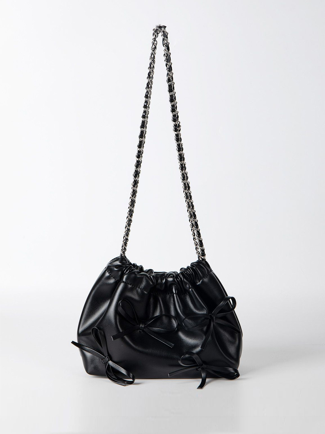 RAVE PU Bucket Shoulder Bag with Tasselled