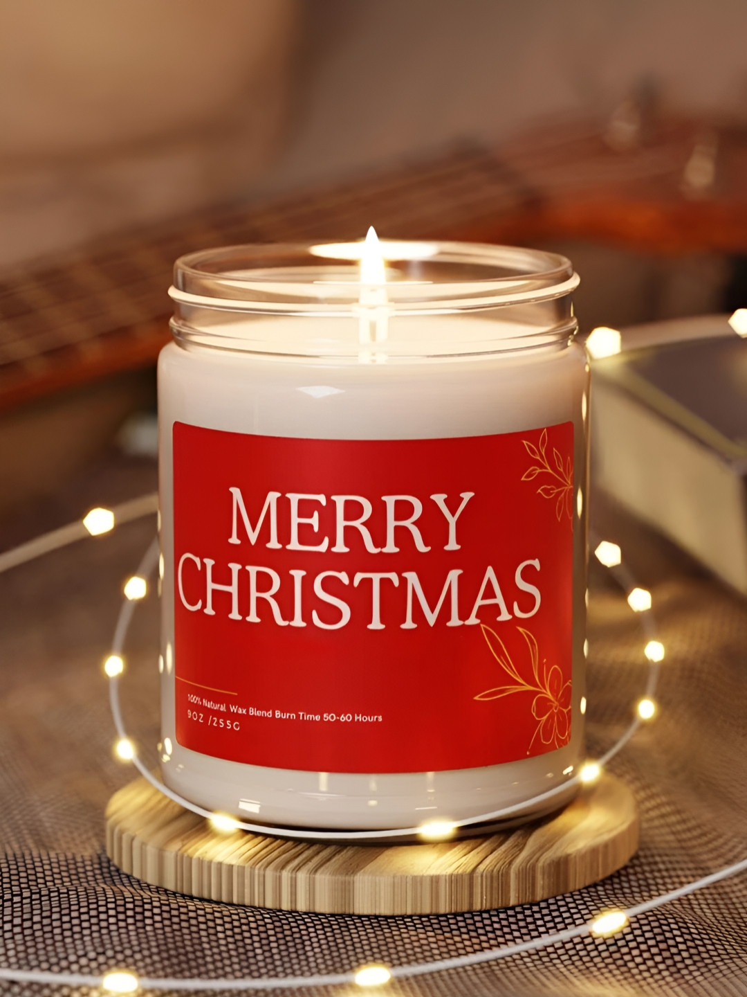 Aromatic Fables Christmas festive Scented 1 Wick Blueberry Infused Solid Round Jar Candles