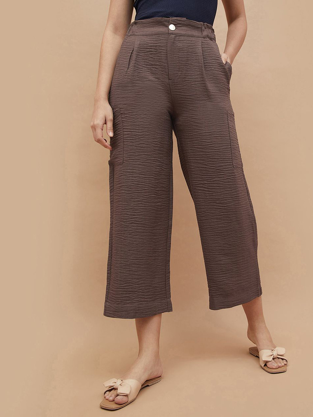 CODE by Lifestyle Women Pleated Culottes Trousers