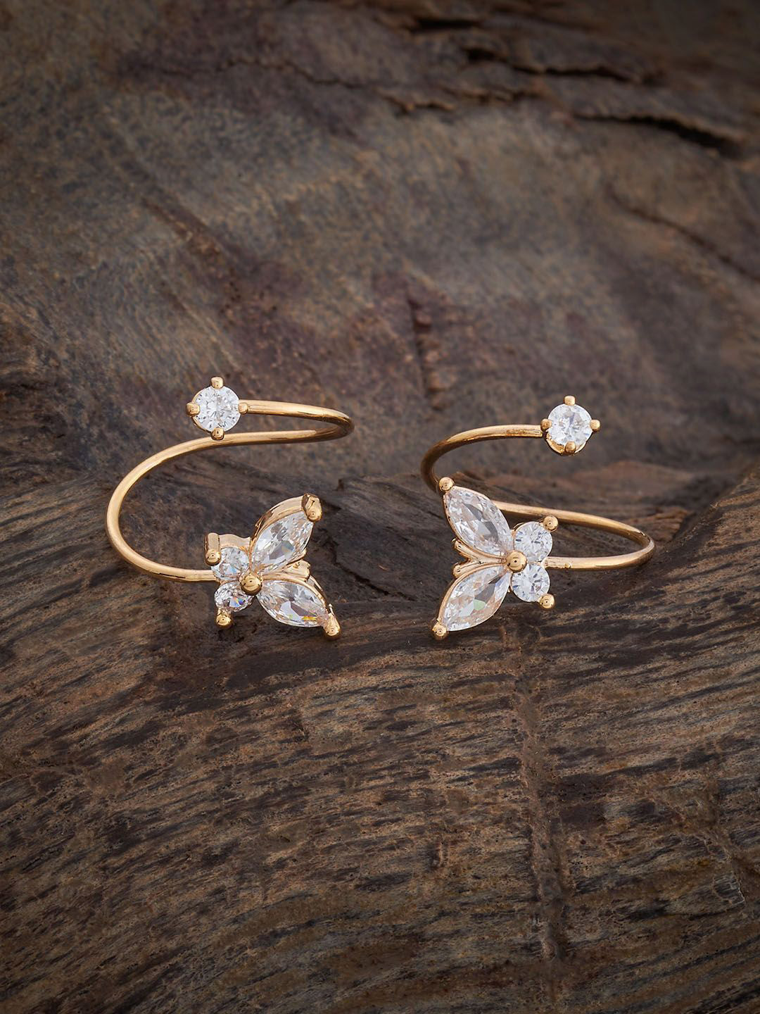 Kushal's Fashion Jewellery Embellished Bridal Women White Square Studs