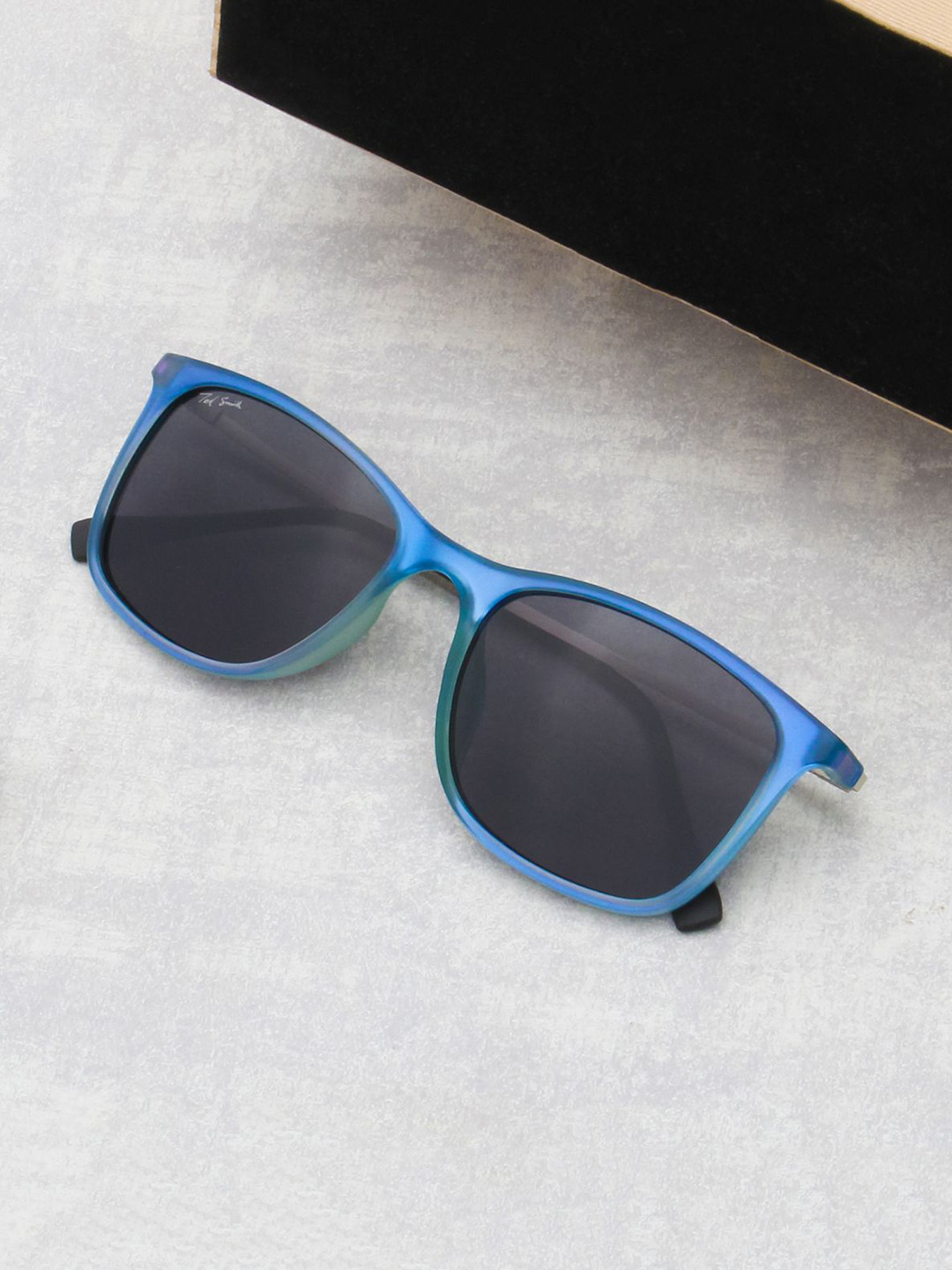 Ted Smith Unisex Wayfarer Sunglasses with Polarised and UV Protected Lens TROY_C8