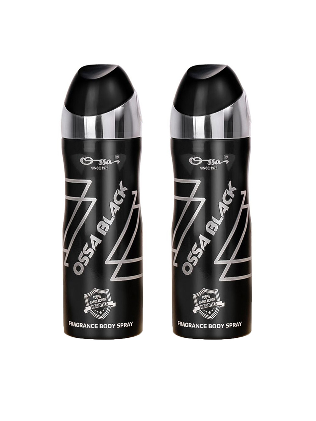 Ossa Men Ossa Black Set Of 2 Long Lasting Body Spray Deodorant - 200 ml Each
