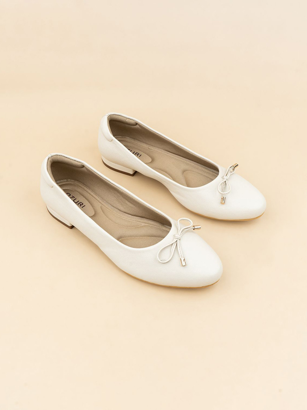 Ozuri Women Bow Detail Ballerina Flats