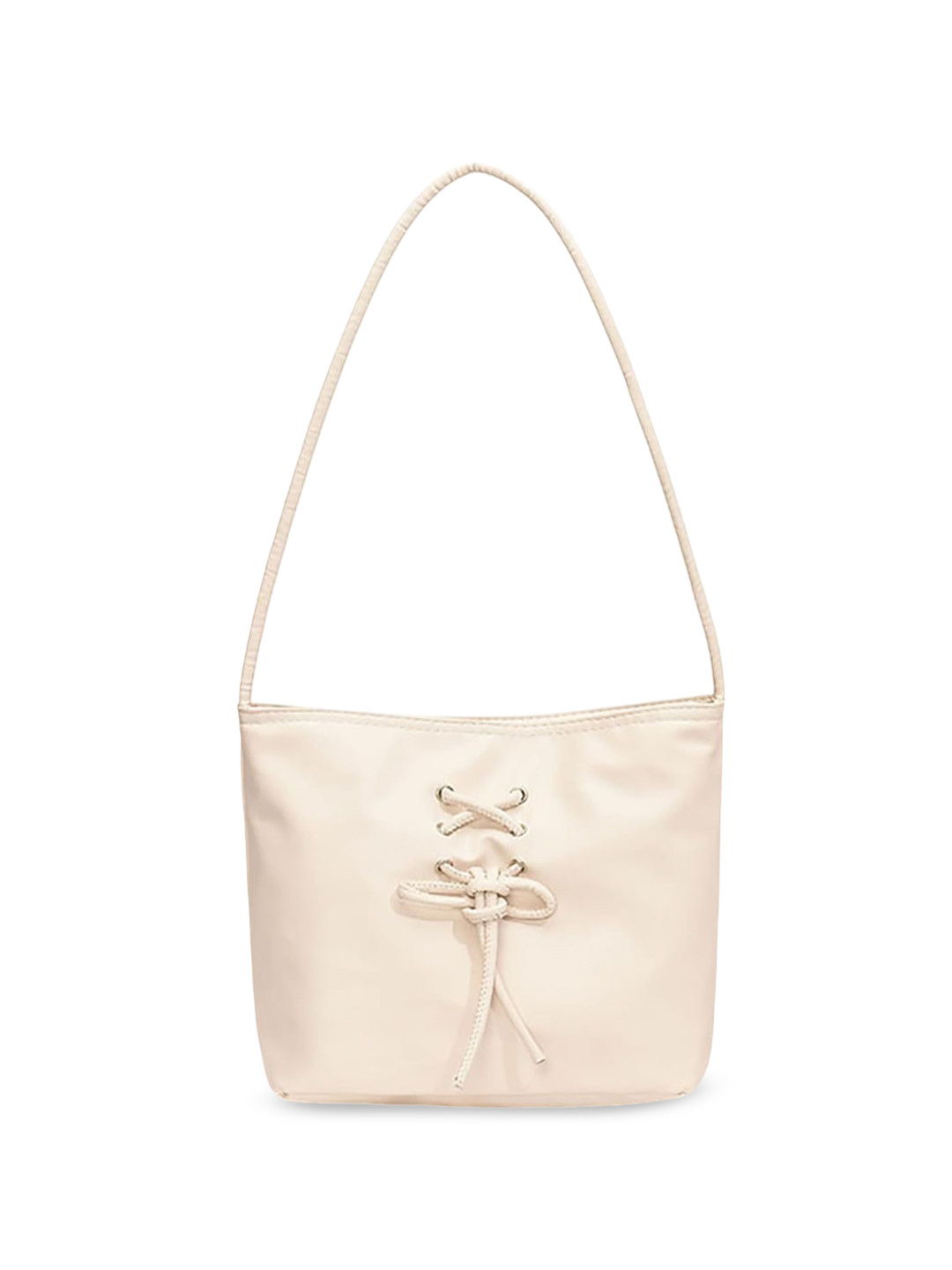 StyleCast Half Moon Handheld Bag with Bow Detail