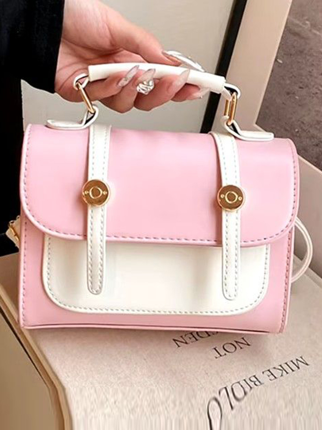 StyleCast Bucket Handheld Bag with Fringed