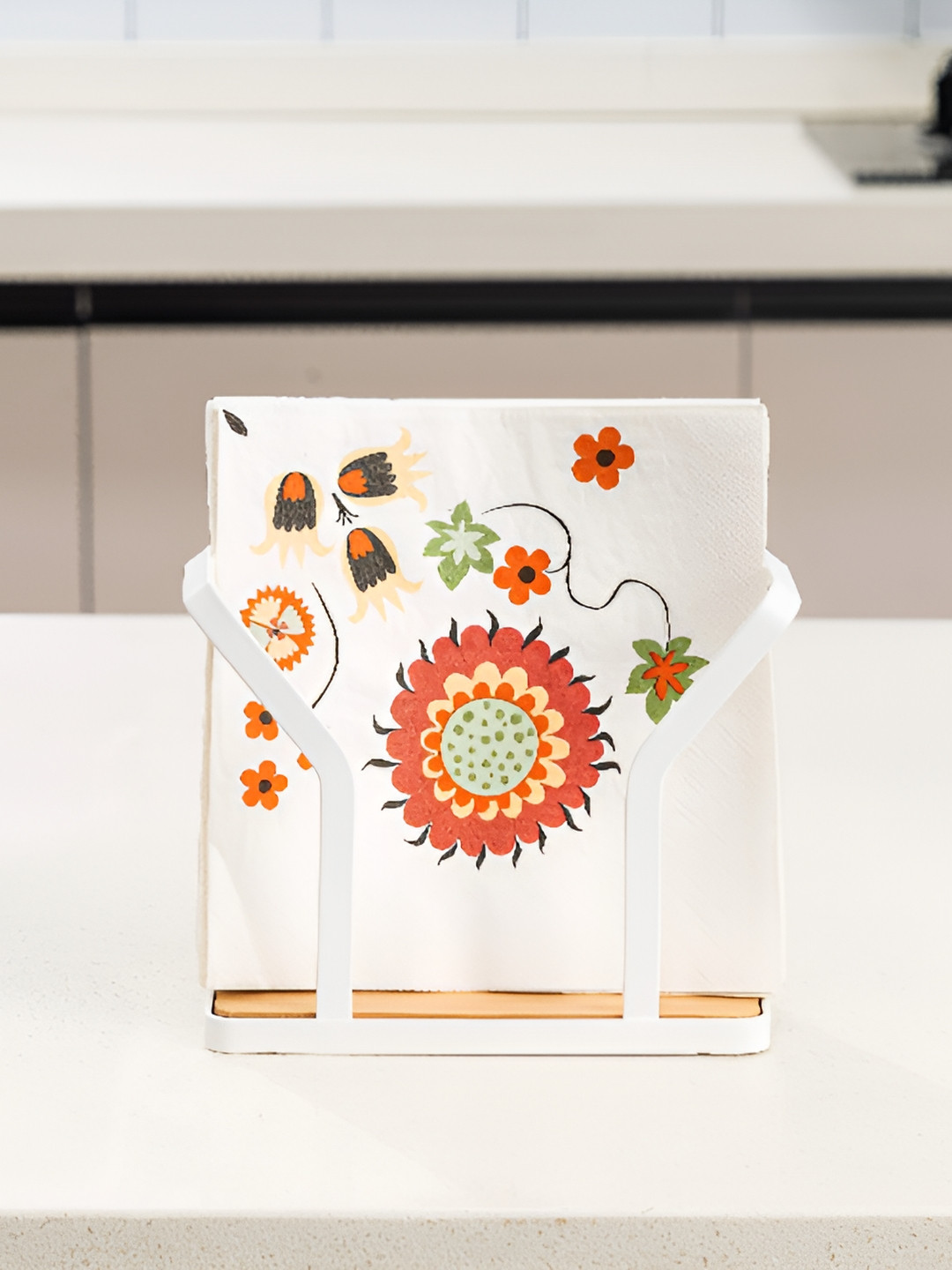 Arhat Organizers White Tissue Paper Napkin Holder Organiser