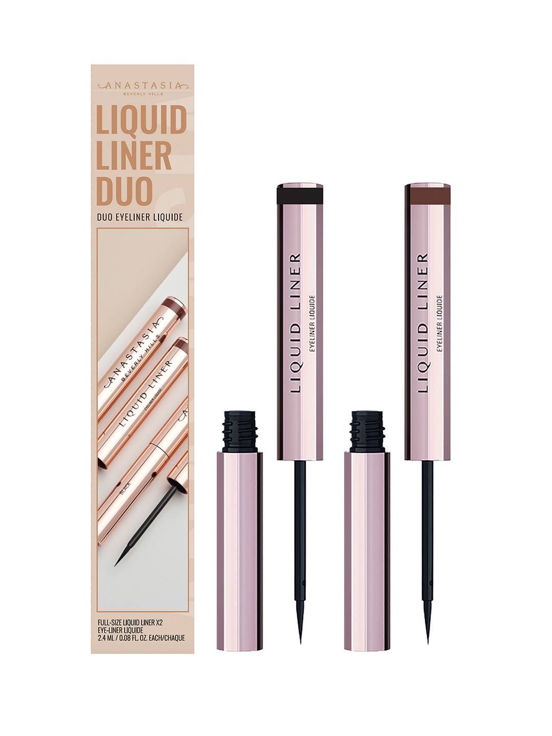 ANASTASIA BEVERLY HILLS Long Lasting Liquid Liner Duo Kit - 2.4 ml each
