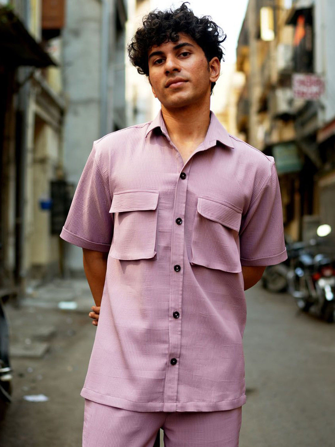 Big Bunny Self Design Shirt with Trousers