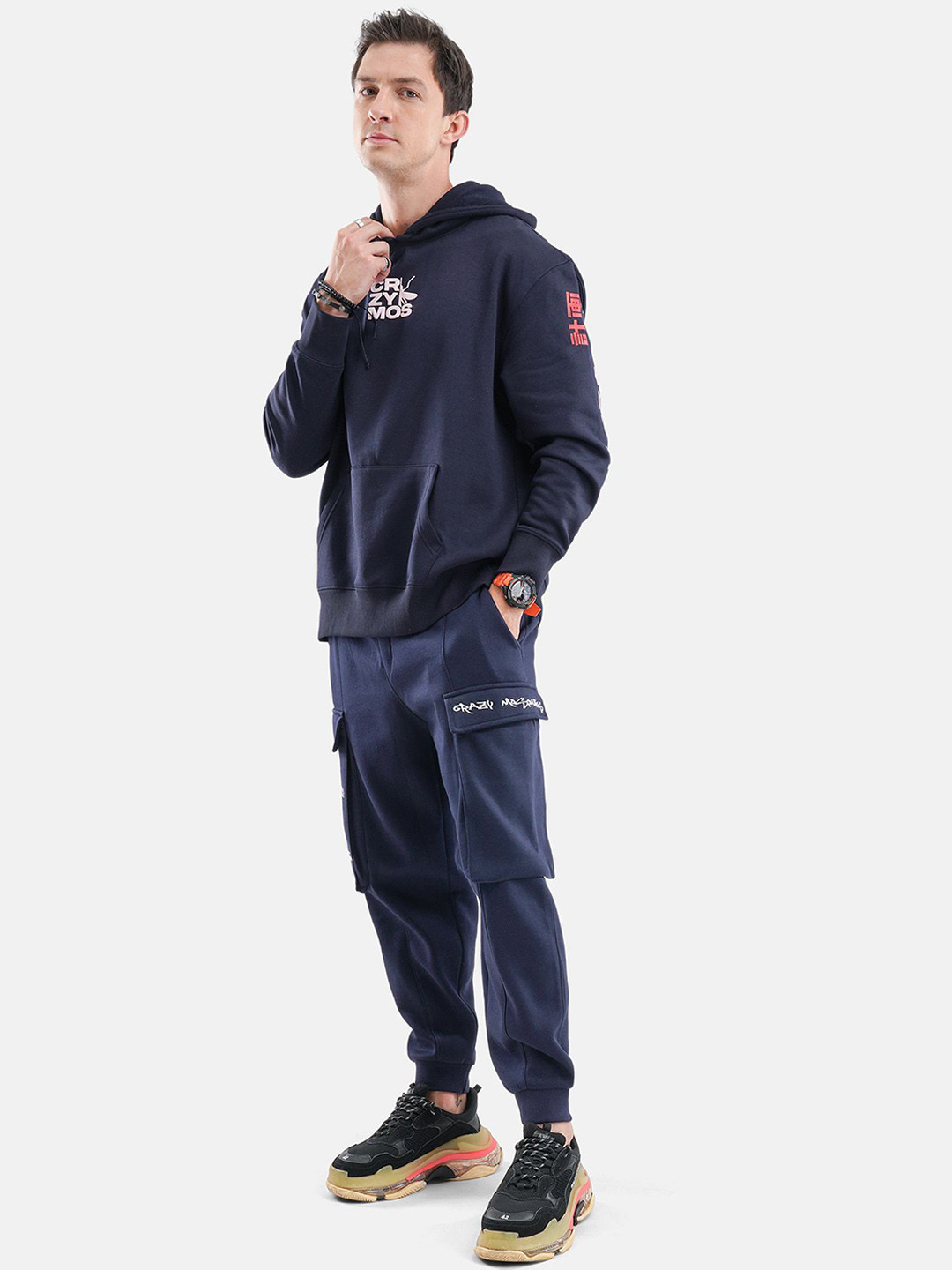 Crazy Mosquitoes Men Typography Cotton Jogger Track Pant