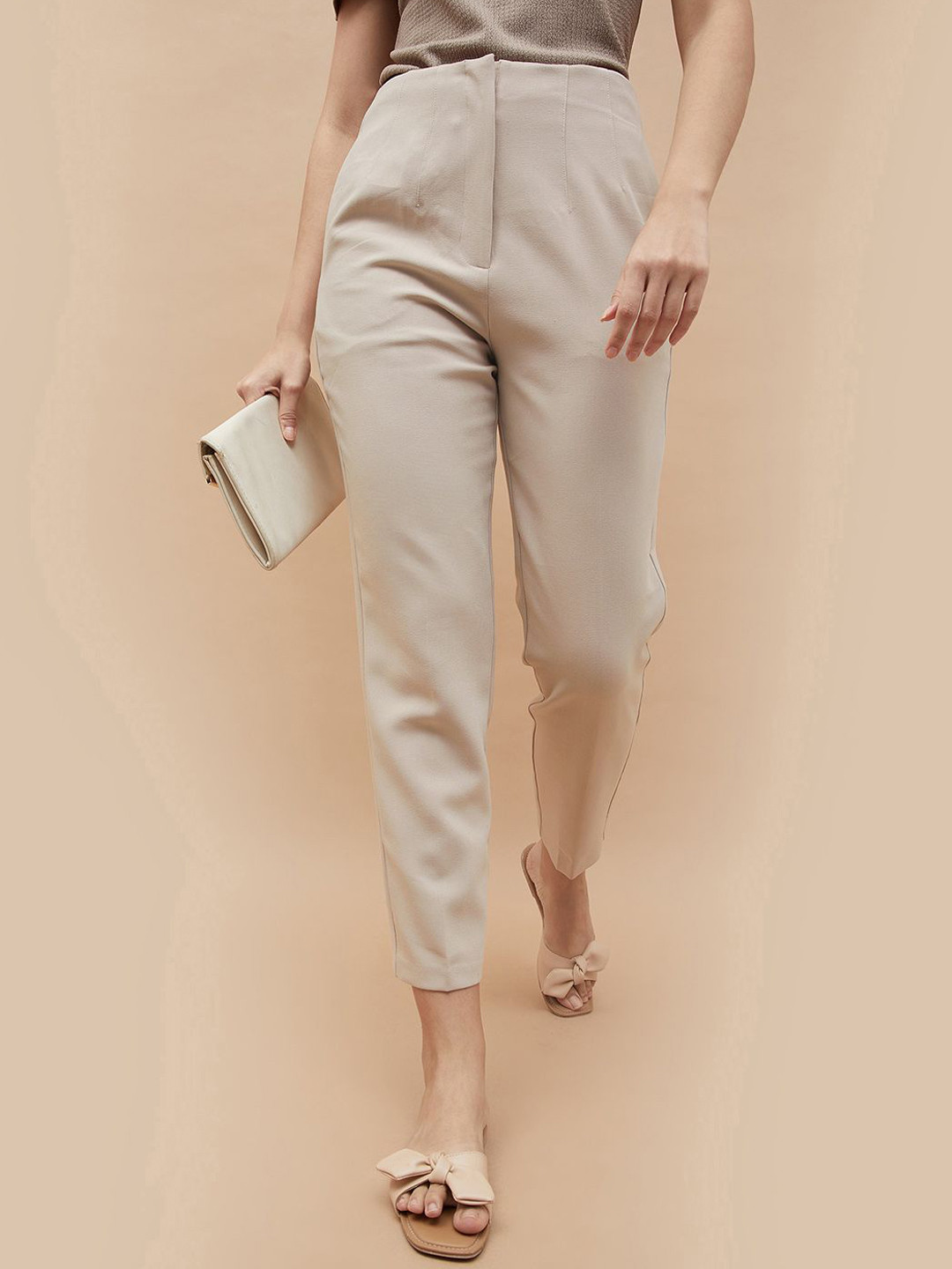 CODE by Lifestyle Women Mid-Rise Cigarette  Trousers