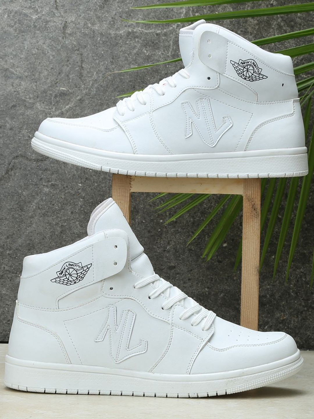 NEW LIMITS Men Everyday Lace-Ups Round Toe Perforations Sneakers