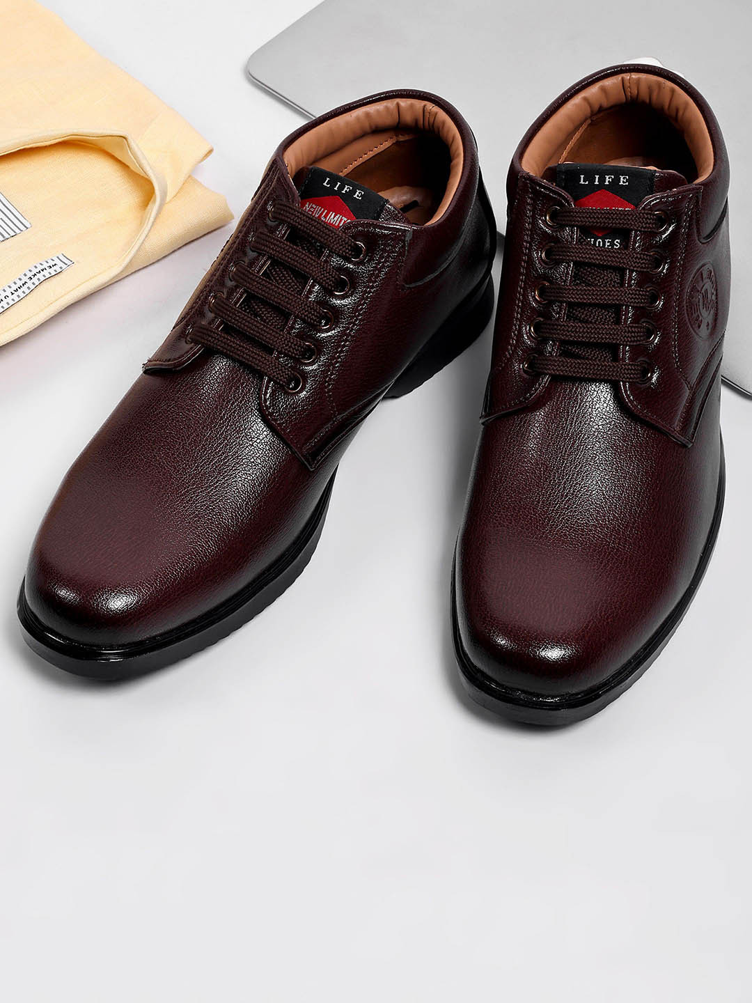 NEW LIMITS Men Round Toe Lace - Ups Core Derbys