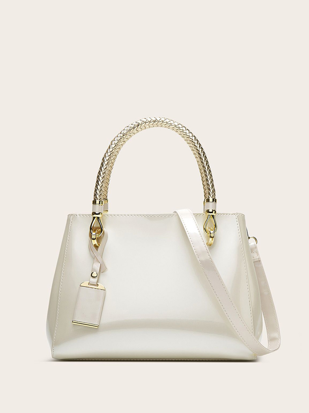 RAVE PU Structured Handheld Bag with Applique