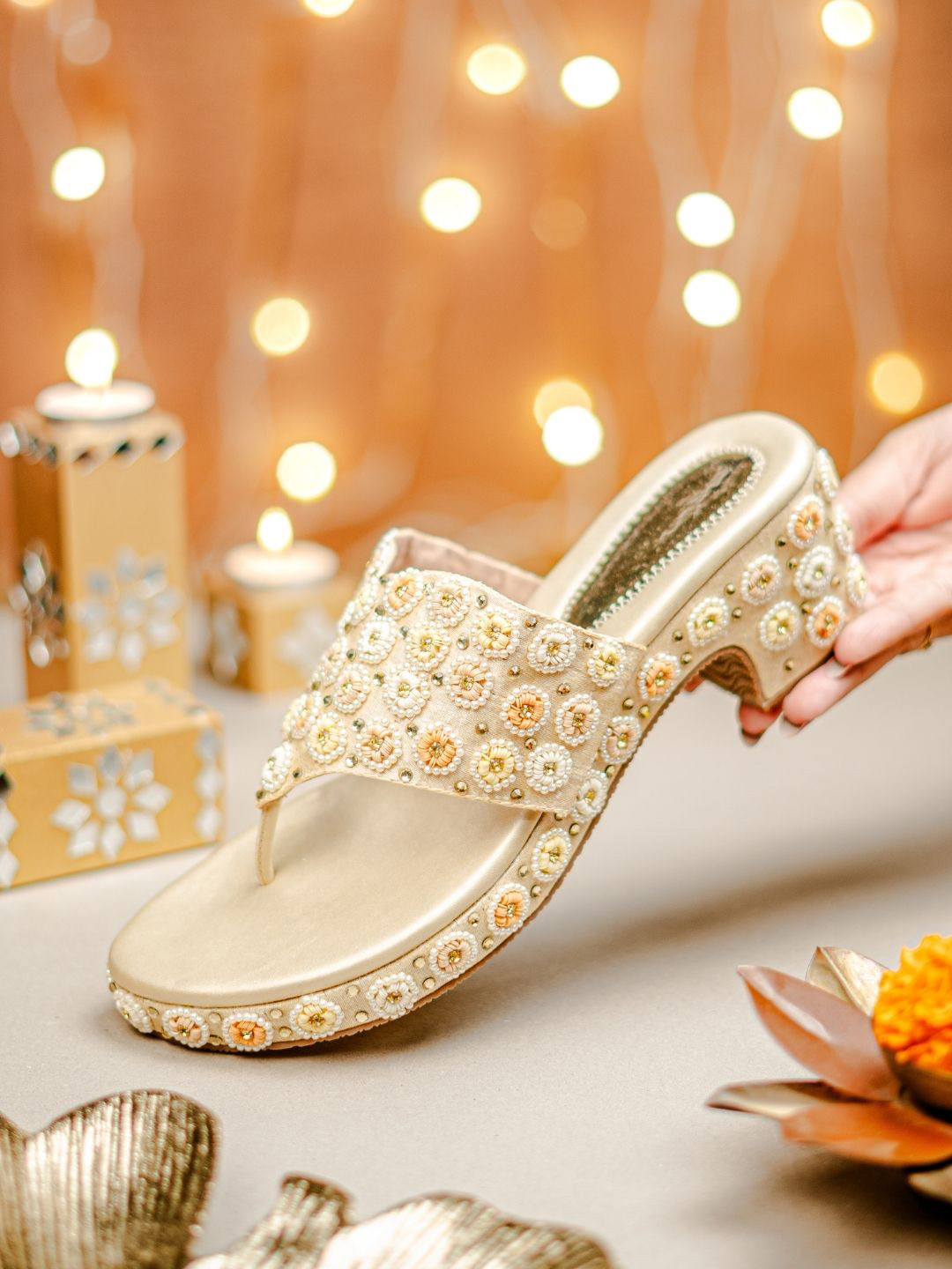 NR By Nidhi Rathi Women Embellished Party Block Heel Heels