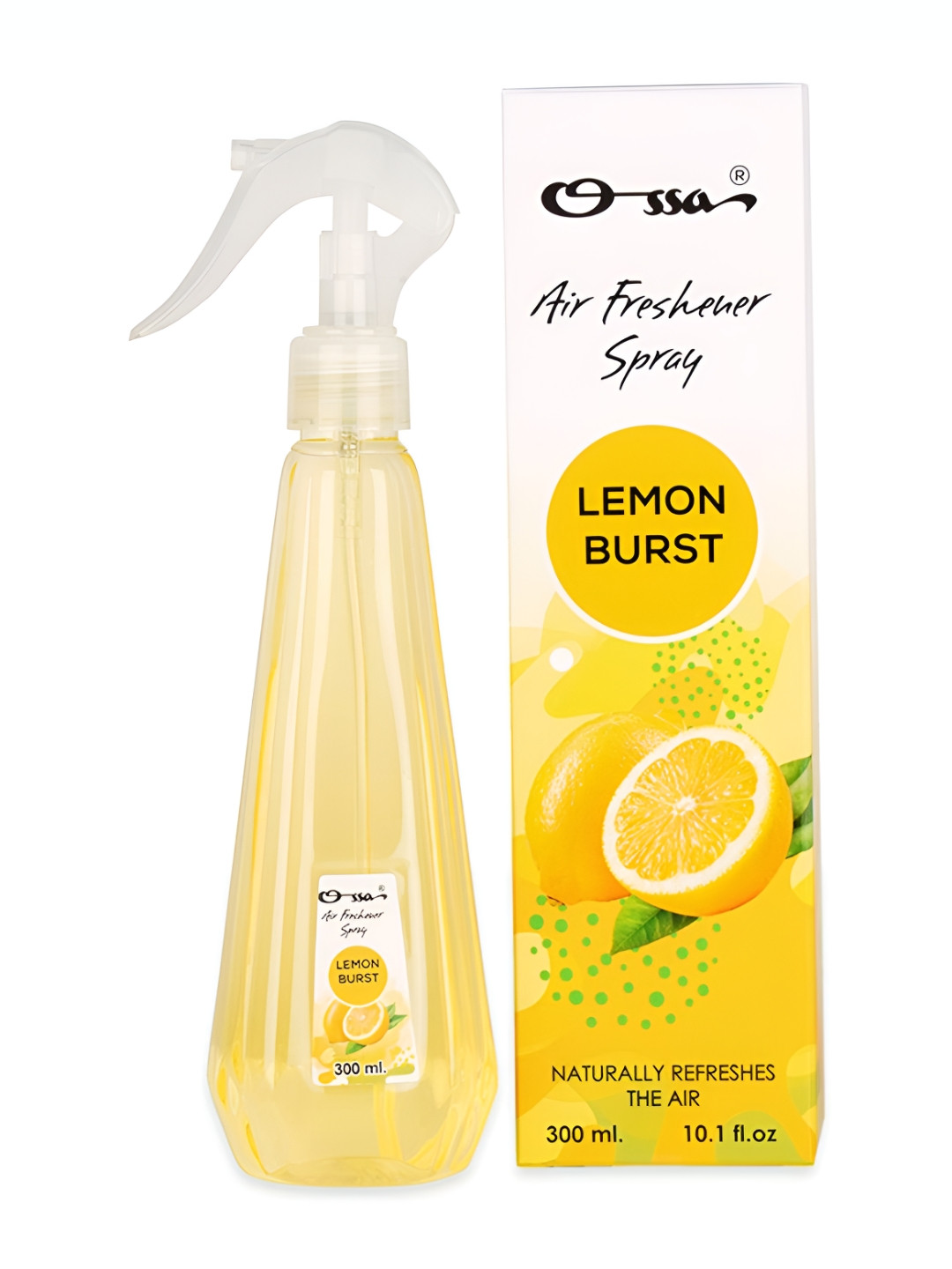 Ossa Yellow Lemon Burst Long Lasting Air Freshener Spray - 300 ml