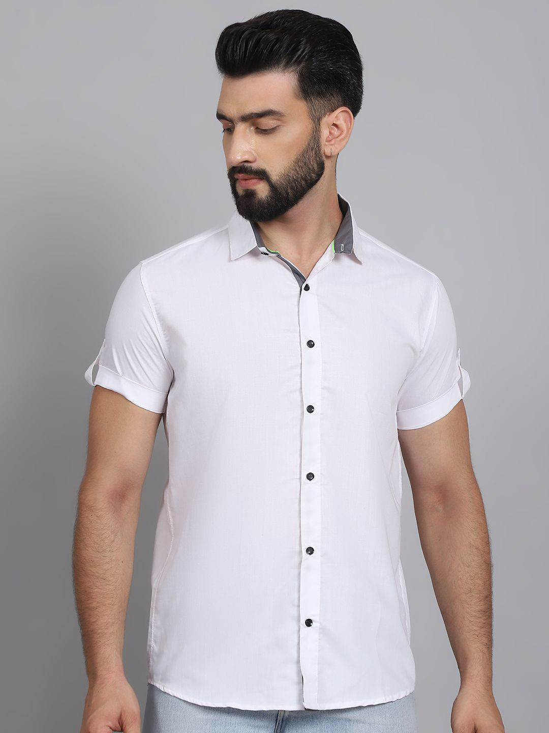 Tanip Men Sheer Casual Shirt