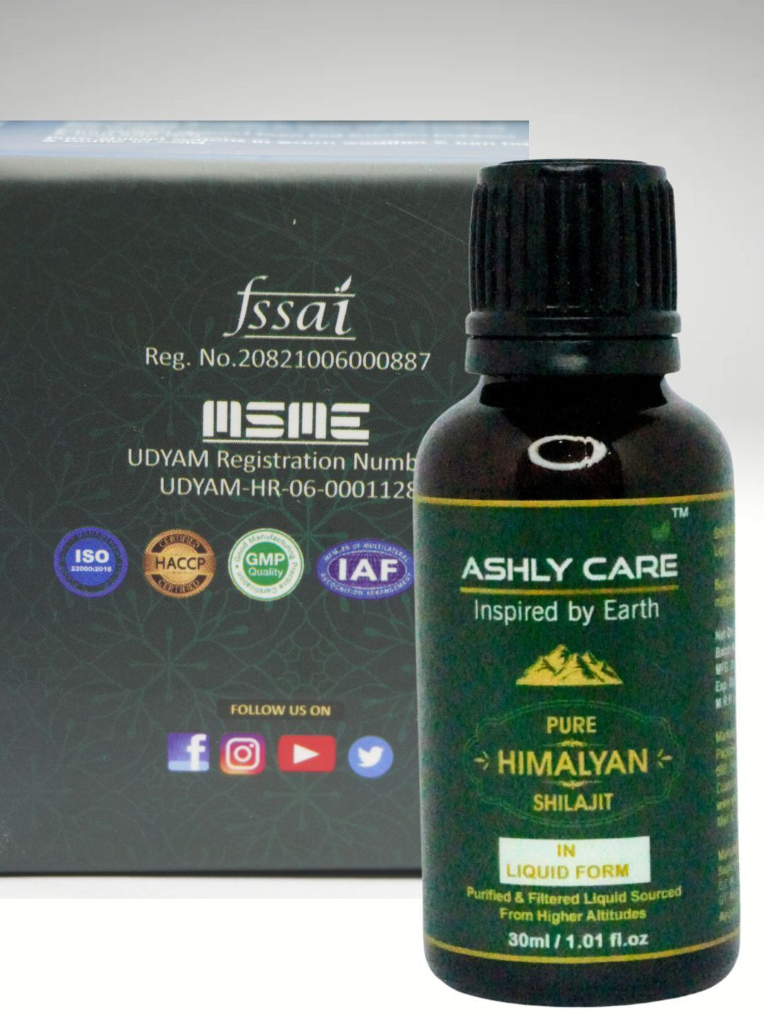 ASHLY CARE Pure Himalyan Shilajit Liquid - 30 ml