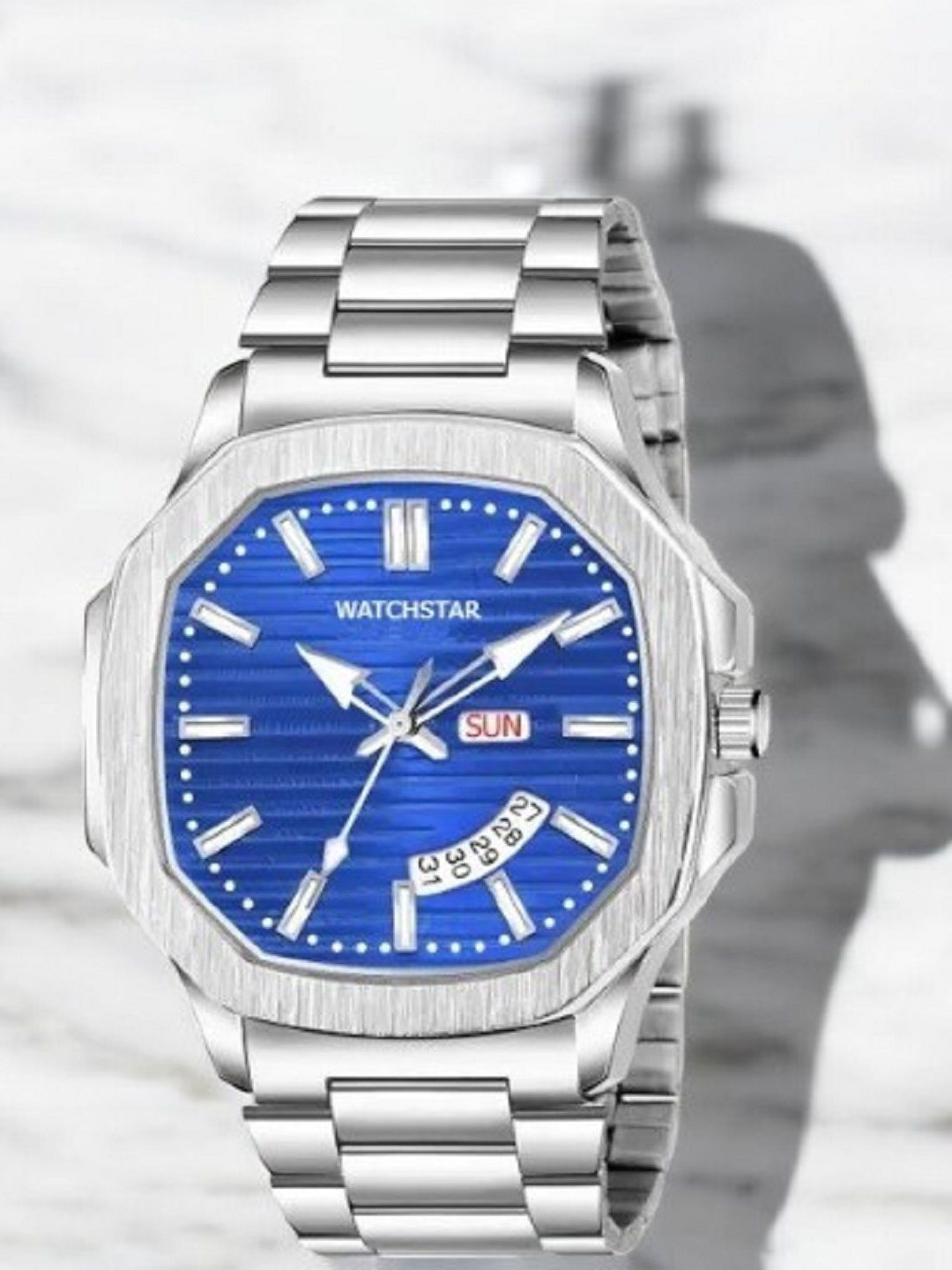 WATCHSTAR Men Dial & Stainless Steel Straps Analogue Watch LM DD Blue