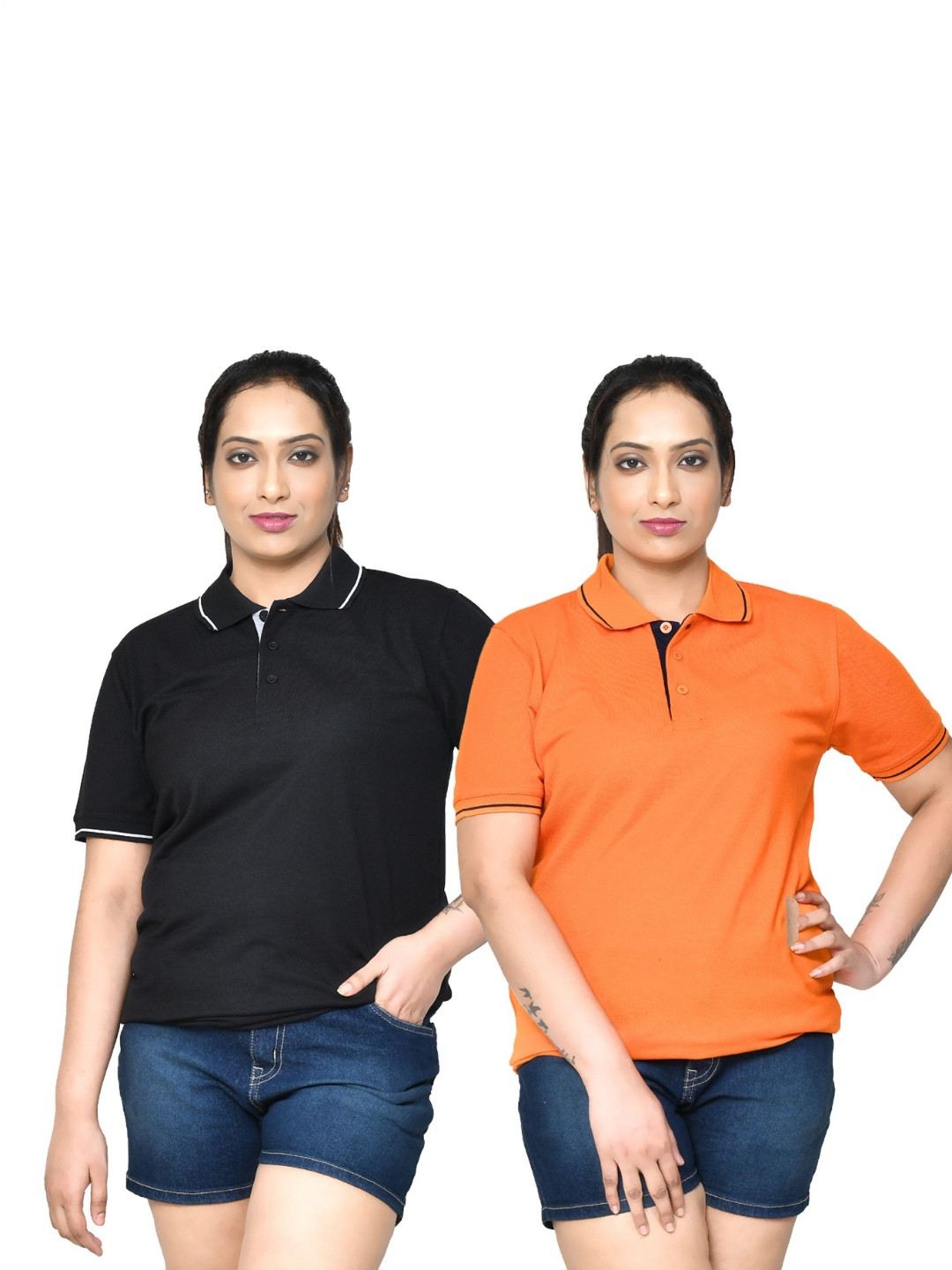 RAPL Women 2 Polo Collar T-shirt