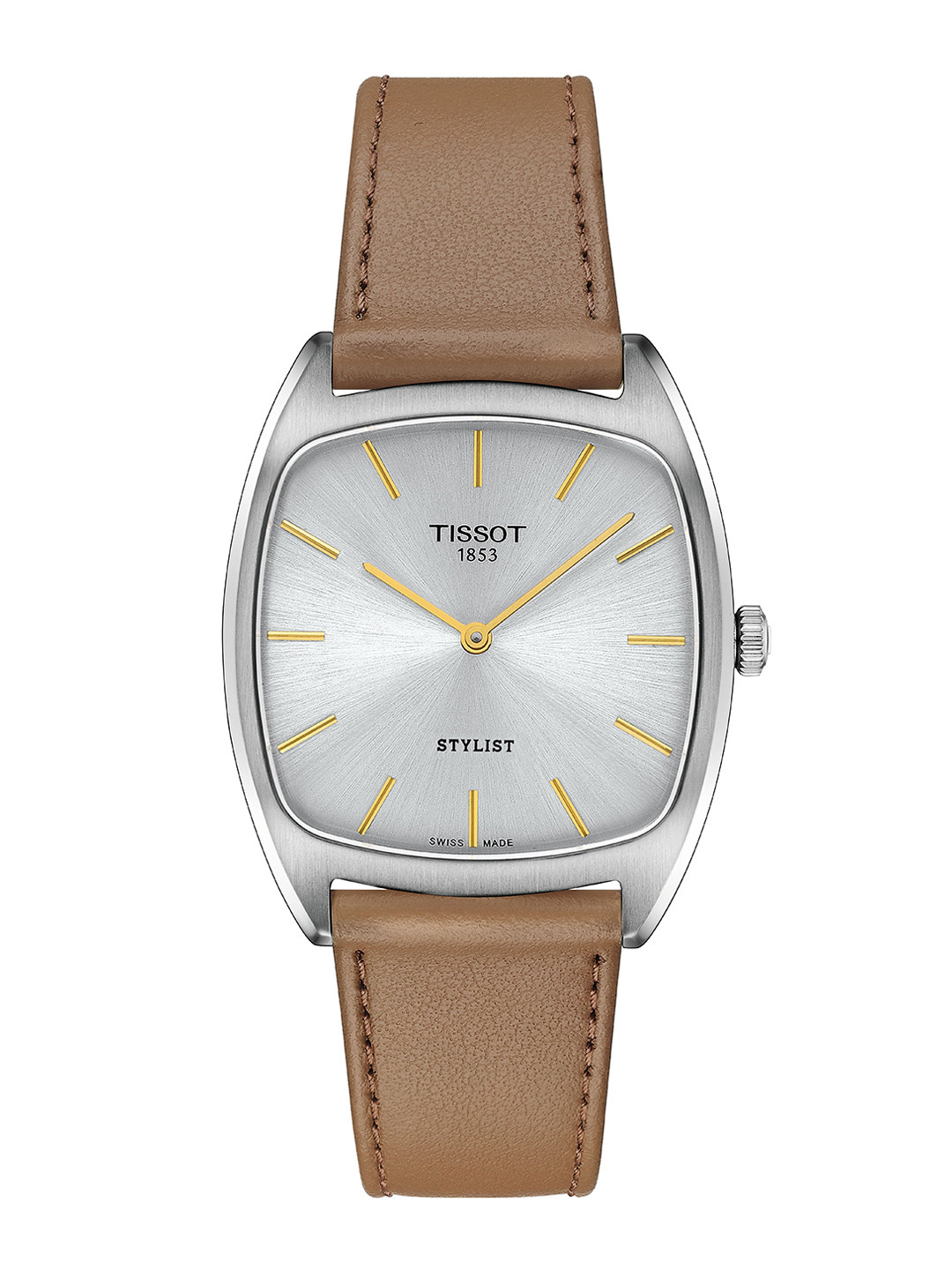 TISSOT Unisex Dial & Leather Straps Analogue Watch T1599091603100-