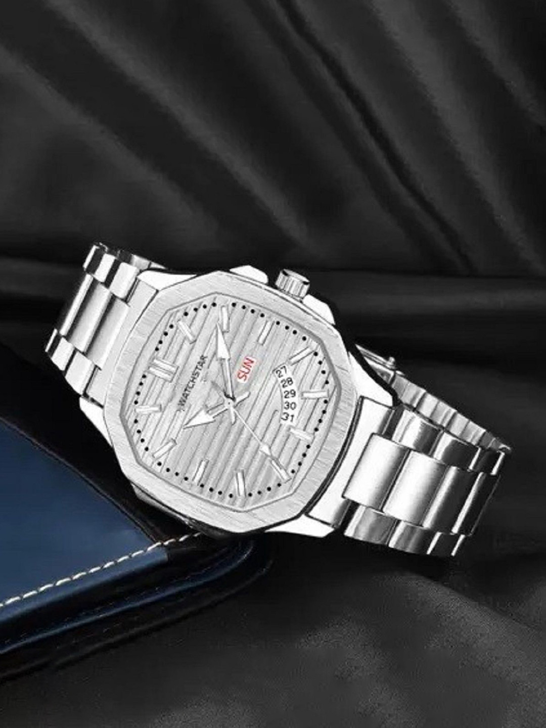 WATCHSTAR Men Dial & Stainless Steel Straps Analogue Watch LM DD Silver