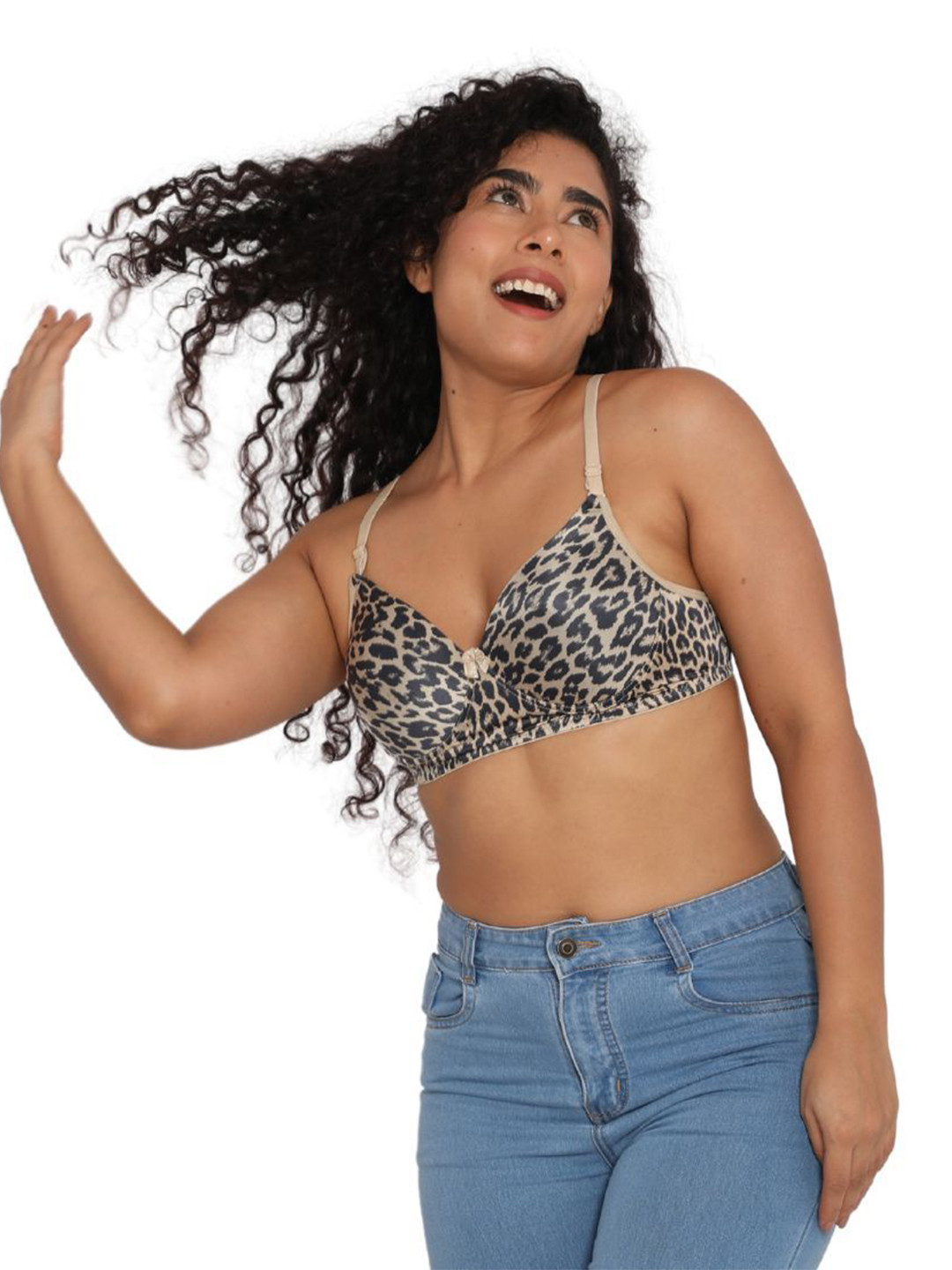 Deevaz Abstract Bra Full Coverage Lightly Padded