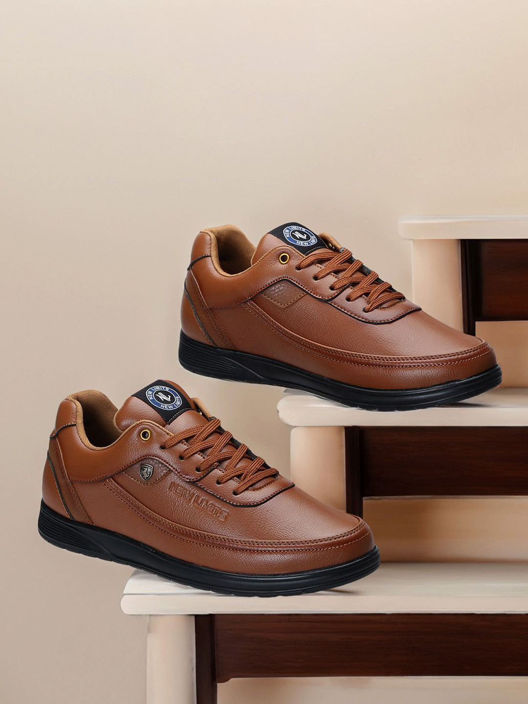 NEW LIMITS Men Round Toe Lace-Ups Sneakers