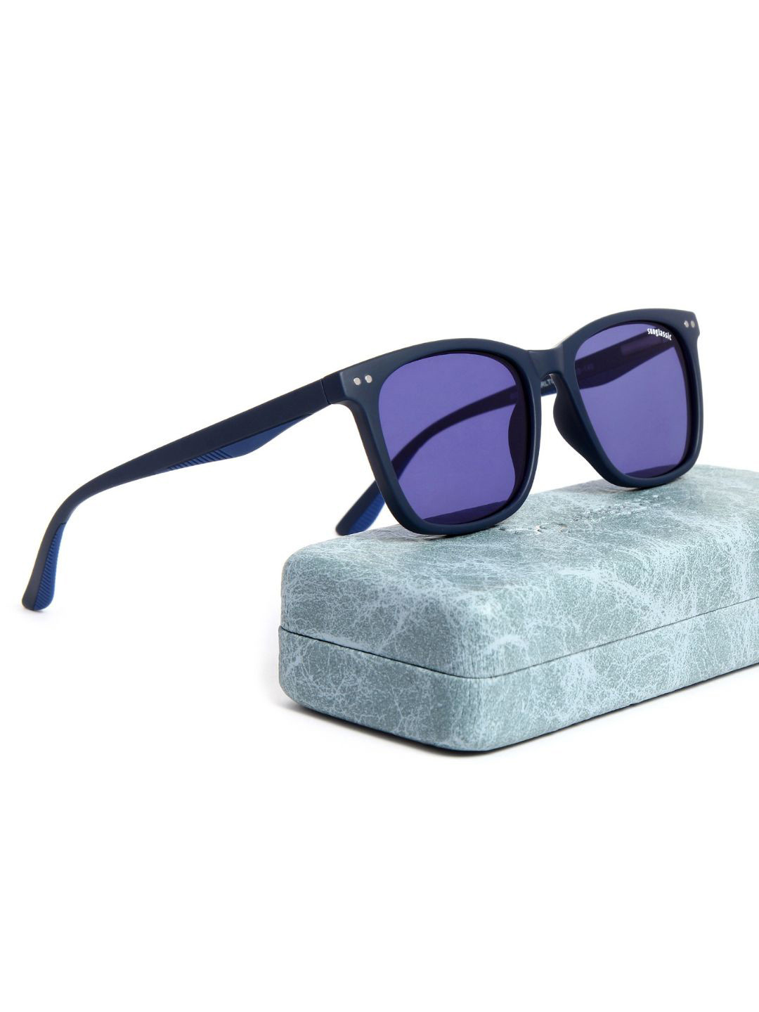 SUNGLASSIC Unisex Wayfarer Sunglasses with Polarised and UV Protected Lens