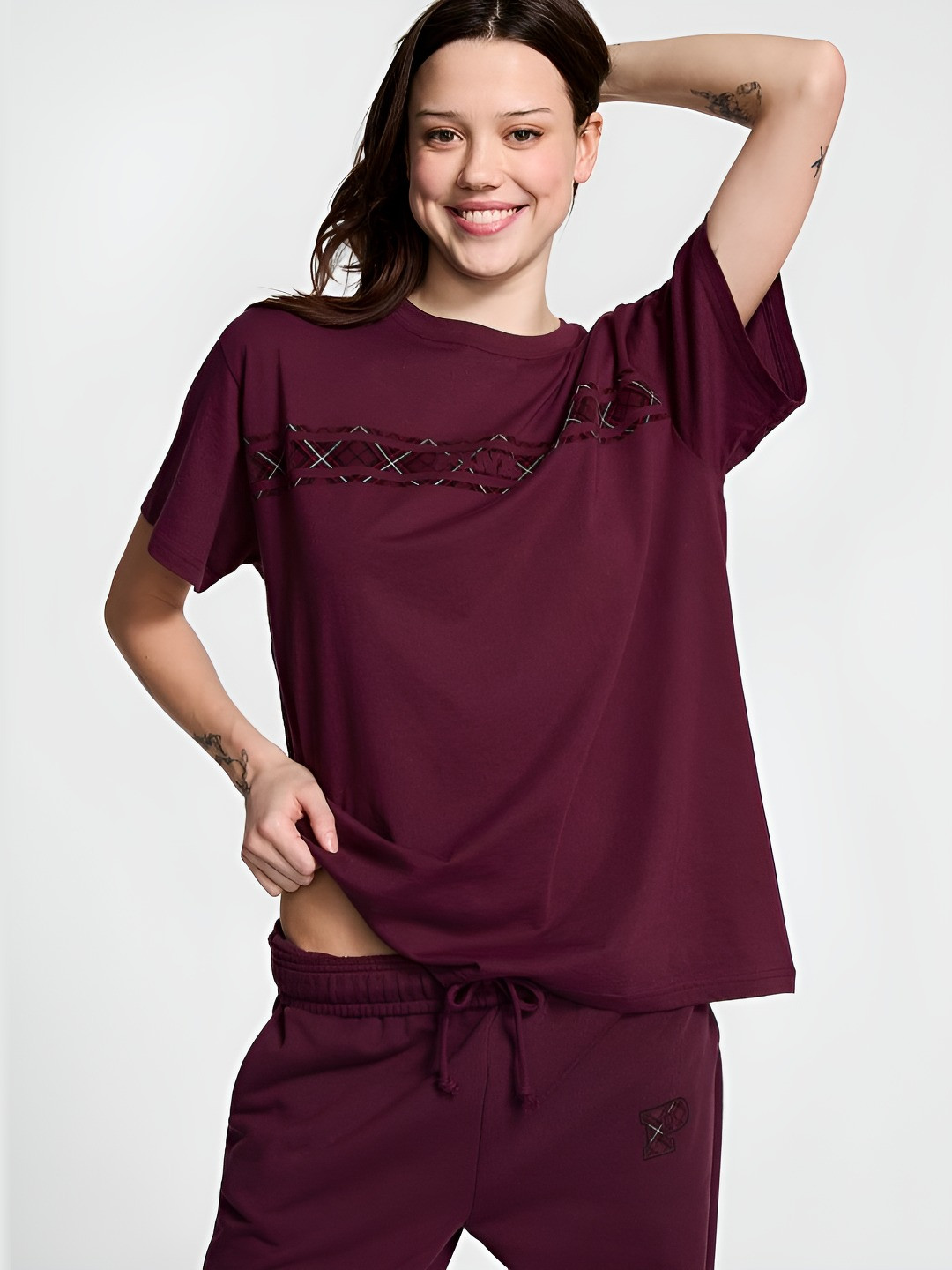 Victoria's Secret PINK Campus Cotton Tee