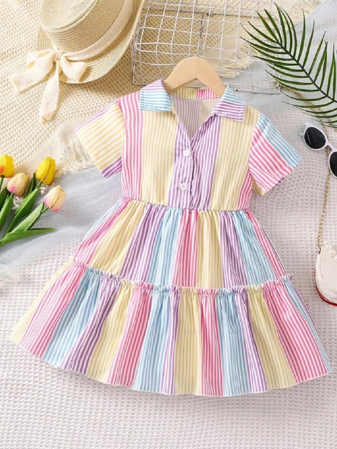 Miss & Chief Print Fit & Flare Dress