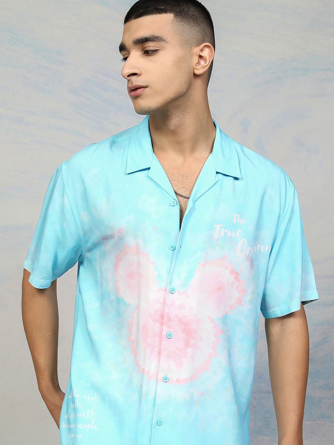 Highlander Men Mickey Mouse Printed Relaxed Fit Shirt