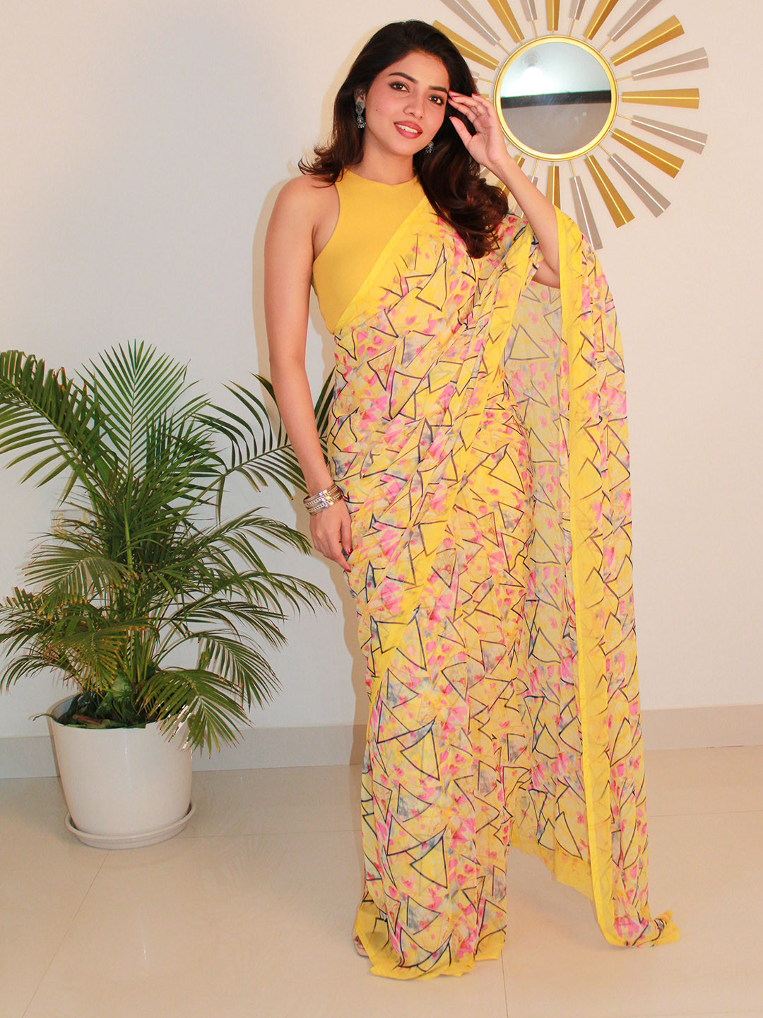 Sanwariya Silk Pure Georgette Bagh Saree