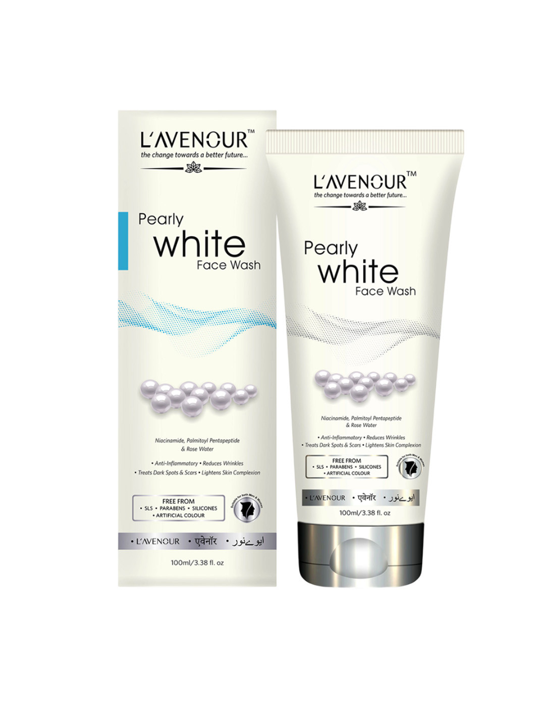 L'AVENOUR Pearly White Face Wash With Niacinamide Treat Dark Spots - 100 ml