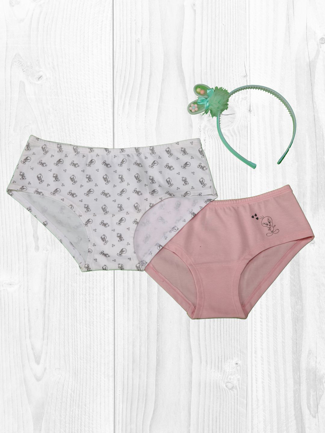 Soie Girls Pack Of 2 Printed Mid-Rise Seamless Basic  Briefs SGL-10PACK 1