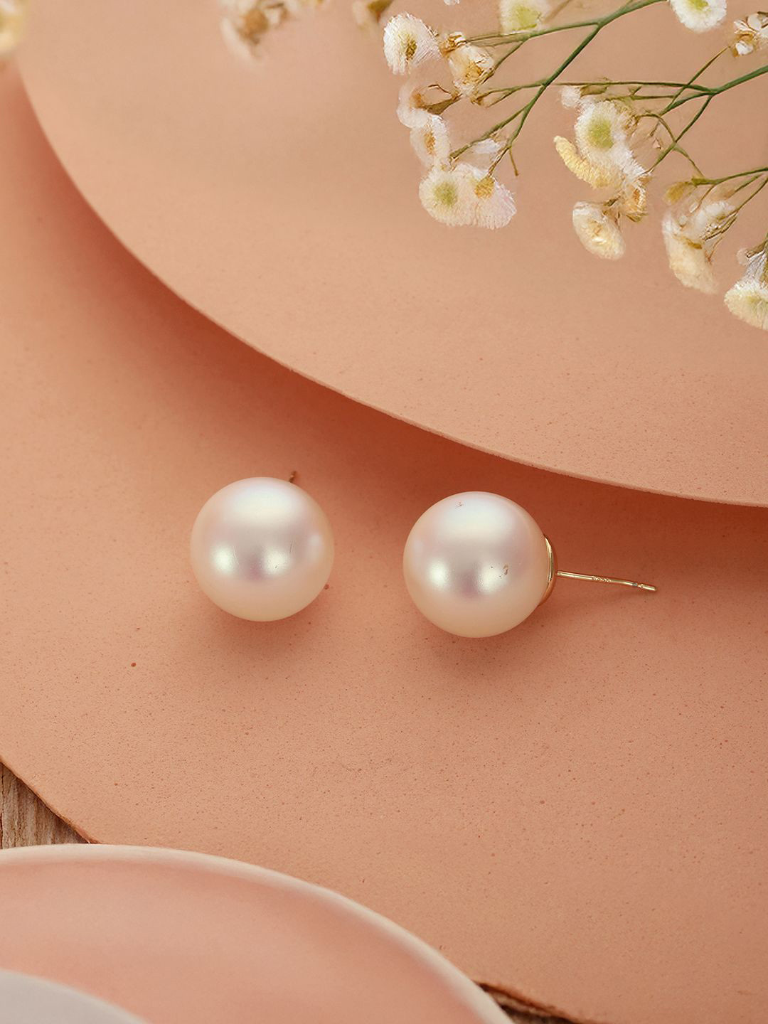 SARAF TRENDZ Contemporary Pearl Studded Studs Earrings