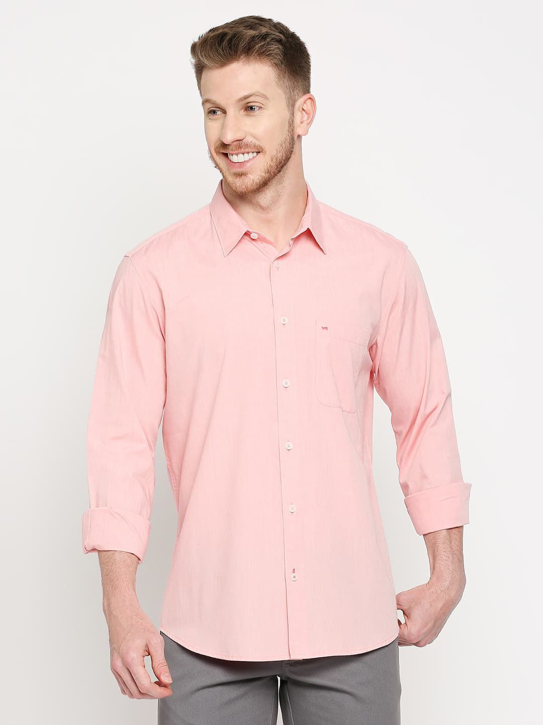 Basics Men Slim Fit Opaque Casual Shirt