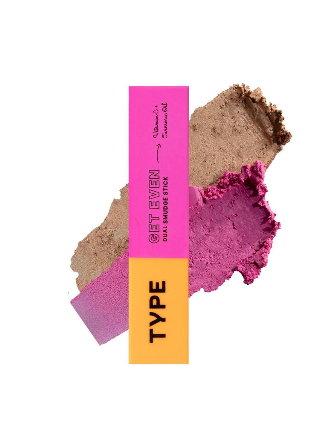 TYPE BEAUTY INC Get Even Dual Smudge Stick With Vitamin C - 12 g - Glow/ Cotton Candy