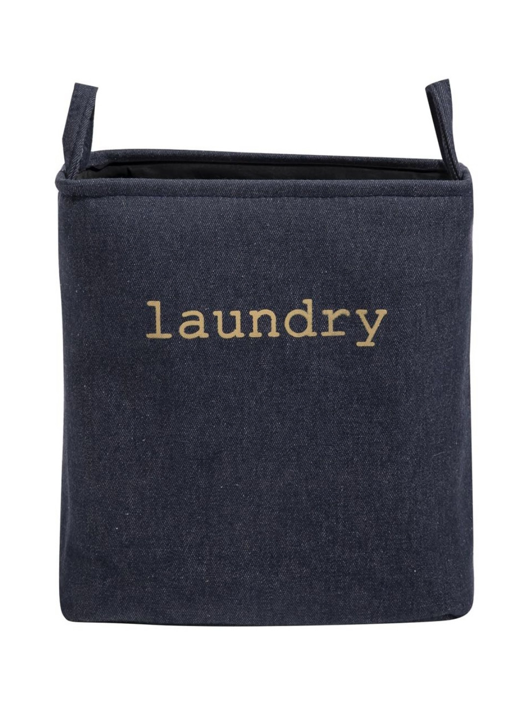 HOKIPO Blue Denim Laundry Bag With Handles