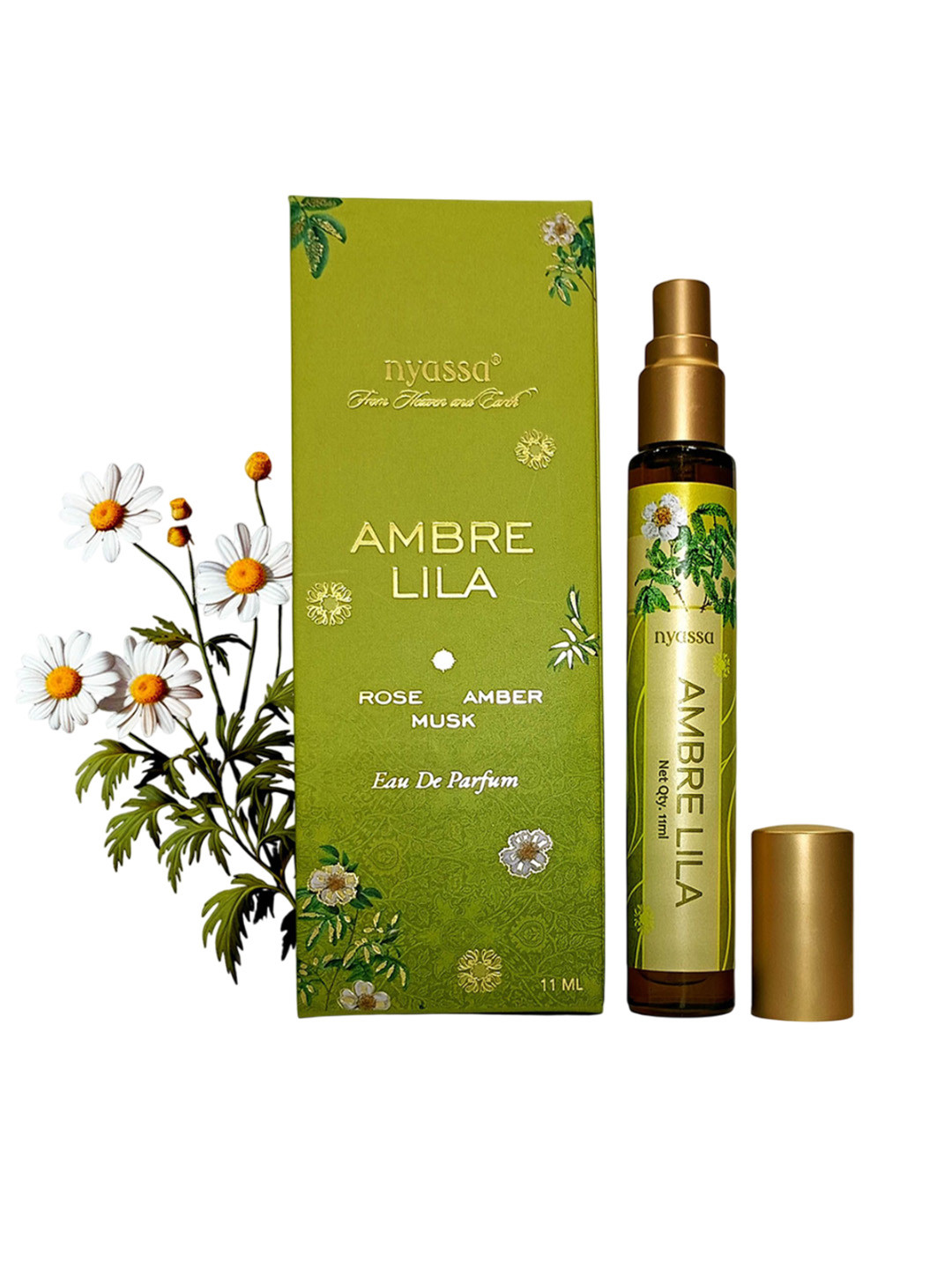 Nyassa Ambre Lila Long Lasting Eau De Parfum- 11 ml