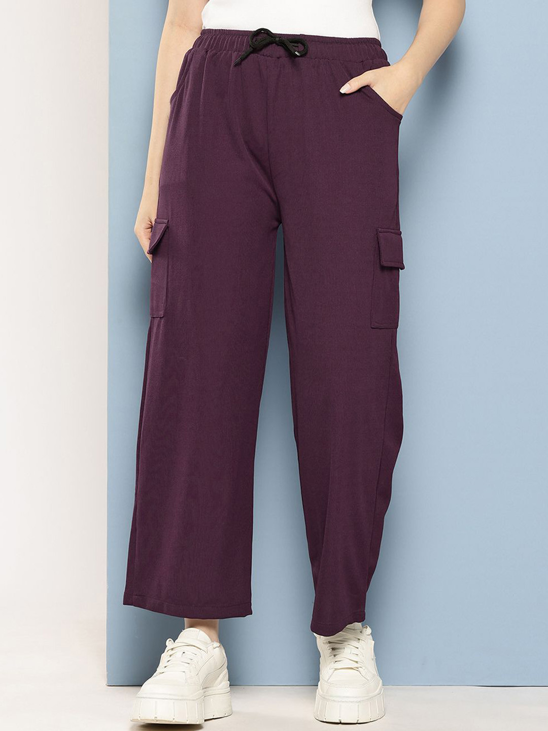 BAESD Women Smart Flared Trousers